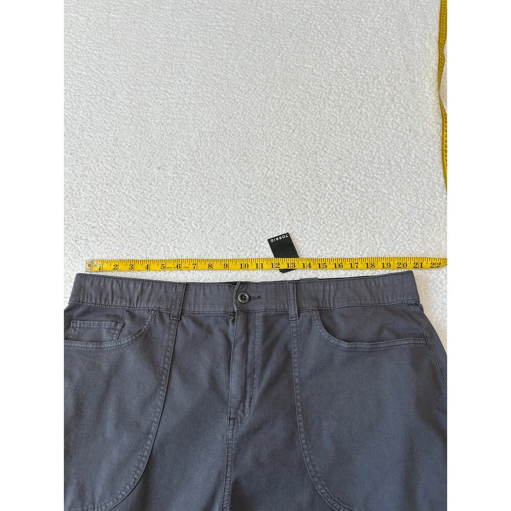 Torrid Women's Slouchy Soft Touch Twill Balloon Pant Sz 20 Gray Stretch NWT - Picture 5 of 9